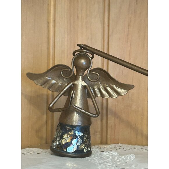 Vintage Brass Angel Candle Snuffer Extinguisher Candle Stick Accessory - Picture 1 of 4